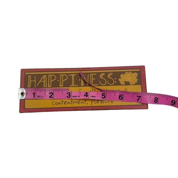 10/$25🦋 New Creative Enterprises HAPPINESS Definition Tin Wall Plaque - Picture 7 of 7